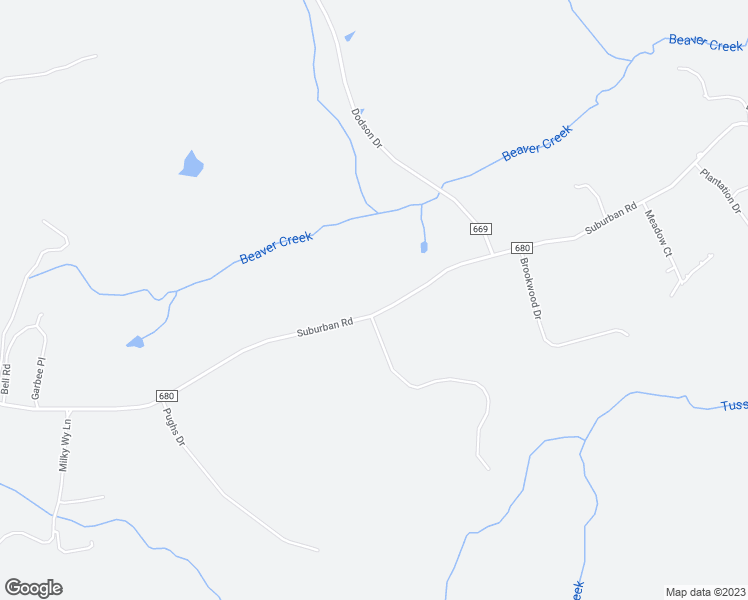 map of restaurants, bars, coffee shops, grocery stores, and more near 1411 Suburban Road in Lynchburg