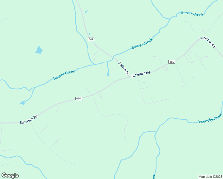 map of restaurants, bars, coffee shops, grocery stores, and more near 1284 Suburban Road in Lynchburg