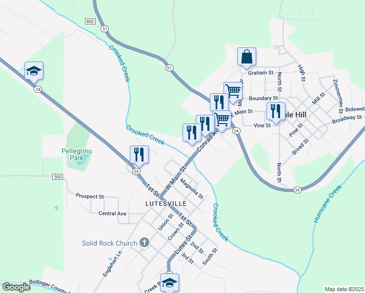 map of restaurants, bars, coffee shops, grocery stores, and more near 100 Sample Street in Marble Hill