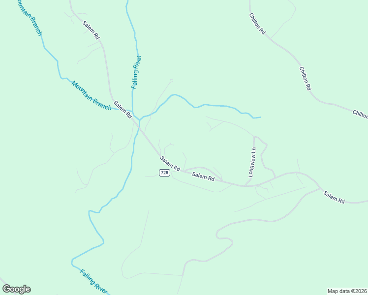 map of restaurants, bars, coffee shops, grocery stores, and more near 1348 Salem Road in Spout Spring