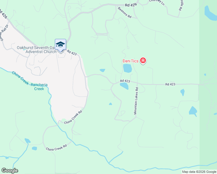 map of restaurants, bars, coffee shops, grocery stores, and more near 38210 Black Ranch Road in Oakhurst