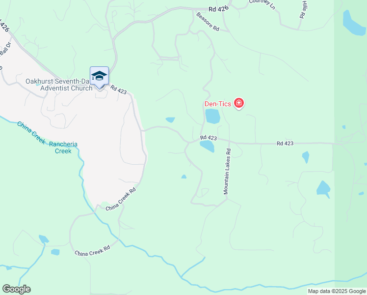 map of restaurants, bars, coffee shops, grocery stores, and more near 38210 Black Ranch Road in Oakhurst