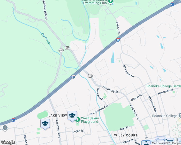 map of restaurants, bars, coffee shops, grocery stores, and more near 944 Kenbridge Place in Salem
