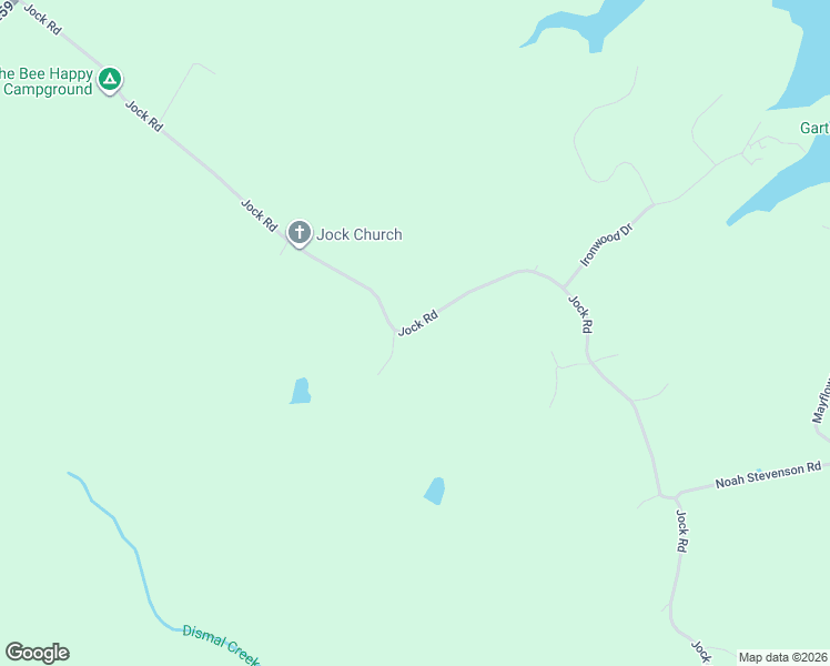 map of restaurants, bars, coffee shops, grocery stores, and more near 2399 Jock Road in Bee Spring