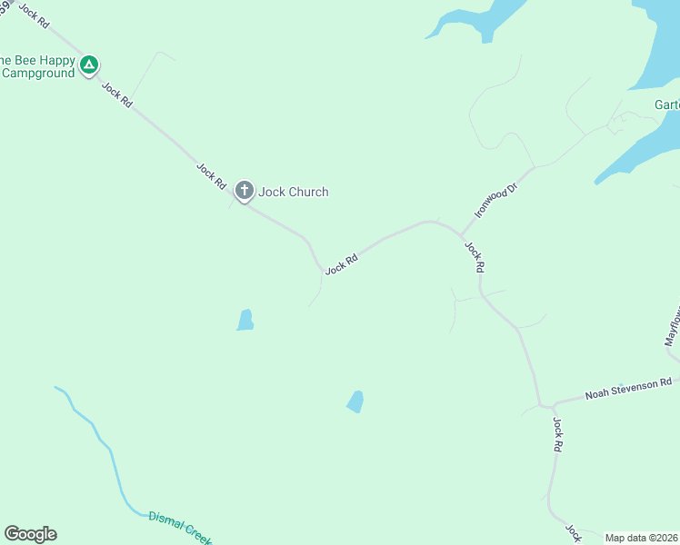 map of restaurants, bars, coffee shops, grocery stores, and more near 2399 Jock Road in Bee Spring