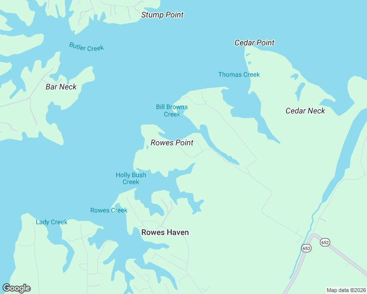 map of restaurants, bars, coffee shops, grocery stores, and more near 9345 Rowes Point Road in Gloucester County