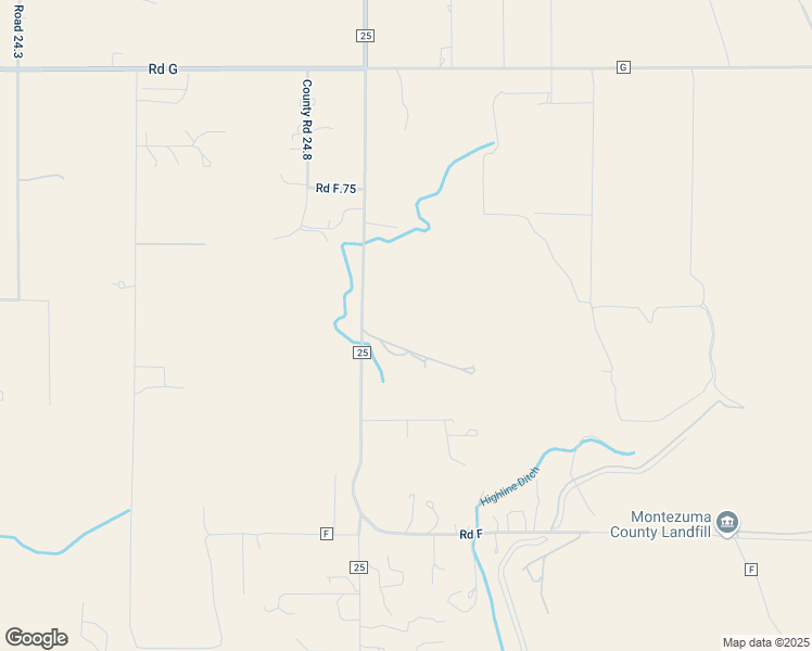 map of restaurants, bars, coffee shops, grocery stores, and more near 6544 Road 25 in Cortez