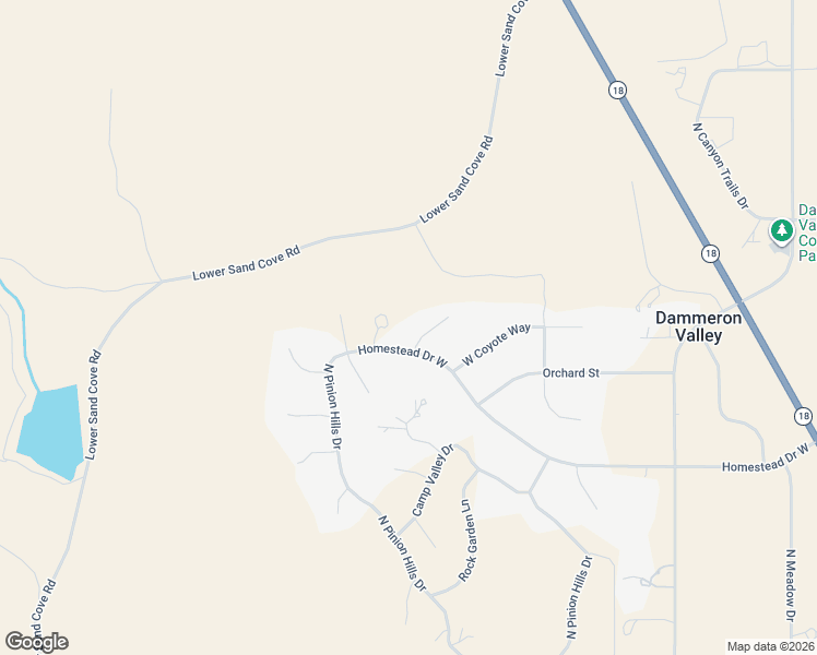 map of restaurants, bars, coffee shops, grocery stores, and more near 1262 Meadow Lark Circle in Dammeron Valley