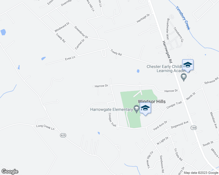 map of restaurants, bars, coffee shops, grocery stores, and more near 15300 Parkgate Drive in Chester
