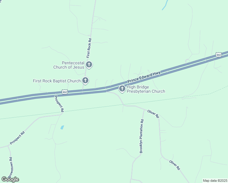 map of restaurants, bars, coffee shops, grocery stores, and more near 2464 Oliver Road in Prospect
