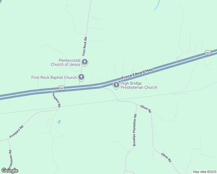 map of restaurants, bars, coffee shops, grocery stores, and more near 2464 Oliver Road in Prospect