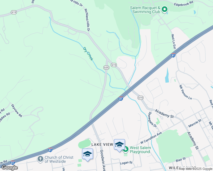 map of restaurants, bars, coffee shops, grocery stores, and more near 1309 Goodwin Avenue in Salem