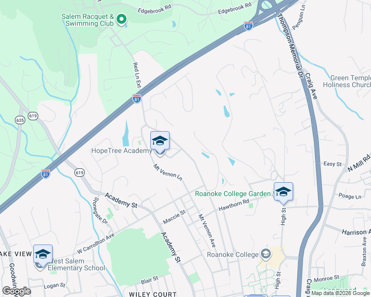 map of restaurants, bars, coffee shops, grocery stores, and more near 928 Red Lane Extension in Salem