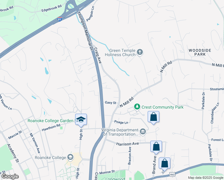 map of restaurants, bars, coffee shops, grocery stores, and more near 552 Westminister Lane in Salem