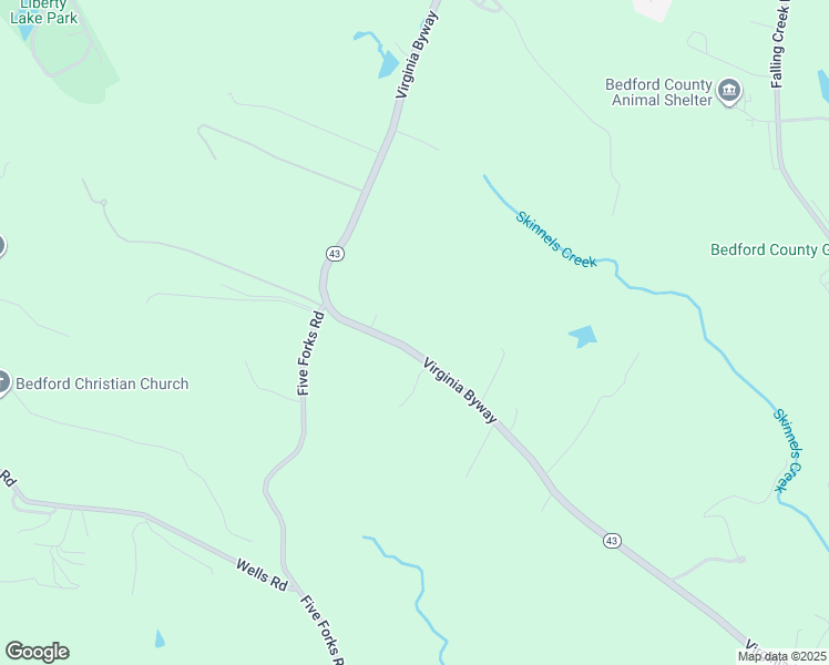 map of restaurants, bars, coffee shops, grocery stores, and more near 2248 Virginia Byway in Bedford