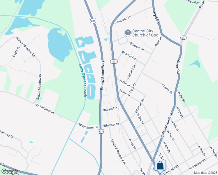 map of restaurants, bars, coffee shops, grocery stores, and more near 1000-1098 North 2nd Street in Central City