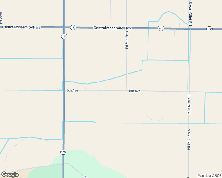 map of restaurants, bars, coffee shops, grocery stores, and more near 19590 6th Avenue in Stevinson