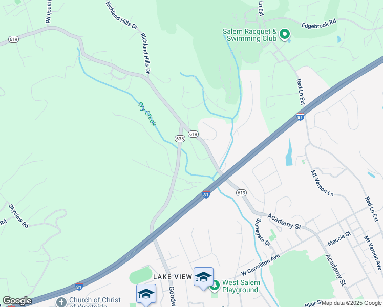 map of restaurants, bars, coffee shops, grocery stores, and more near 1334 Aarons Run Circle in Salem