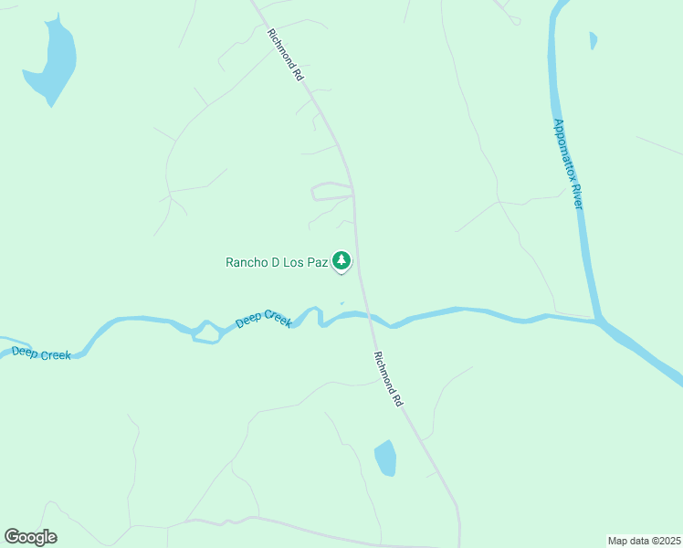 map of restaurants, bars, coffee shops, grocery stores, and more near 6900 Richmond Road in Amelia Court House