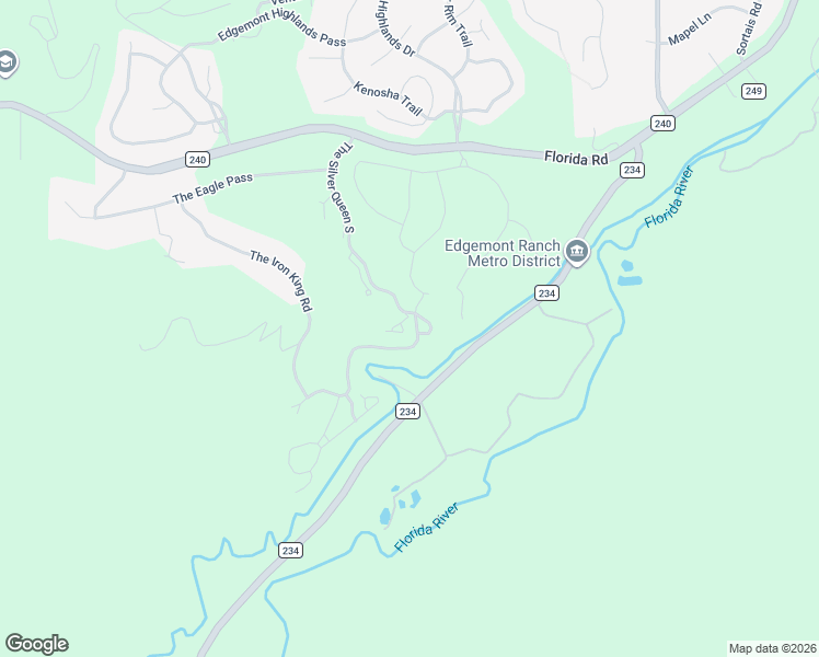 map of restaurants, bars, coffee shops, grocery stores, and more near 15 Edgemont Circle in Durango