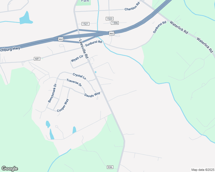 map of restaurants, bars, coffee shops, grocery stores, and more near 111 Ballowe Circle in Evington