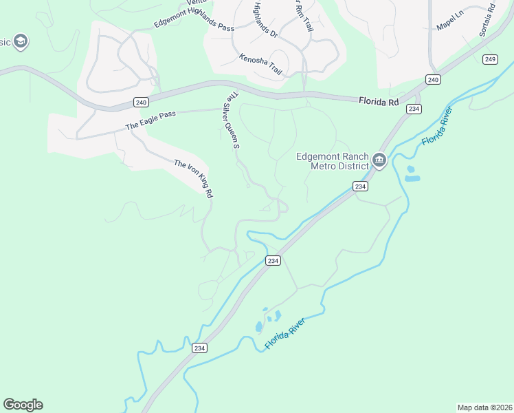 map of restaurants, bars, coffee shops, grocery stores, and more near 40 Edgemont Way in Durango