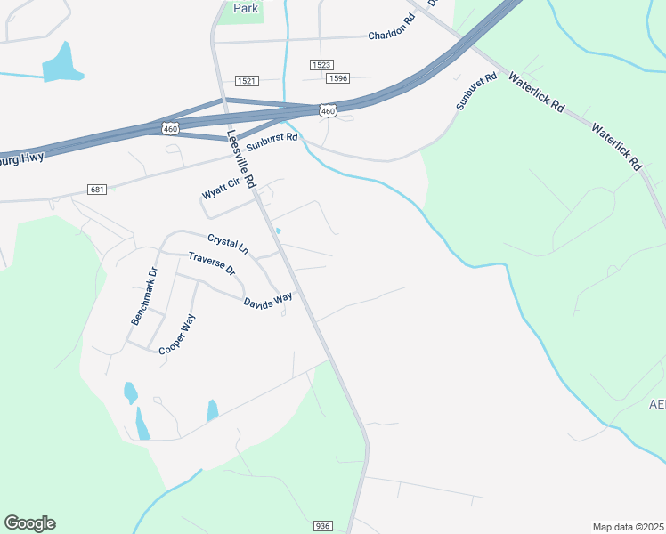 map of restaurants, bars, coffee shops, grocery stores, and more near 111 Ballowe Circle in Evington
