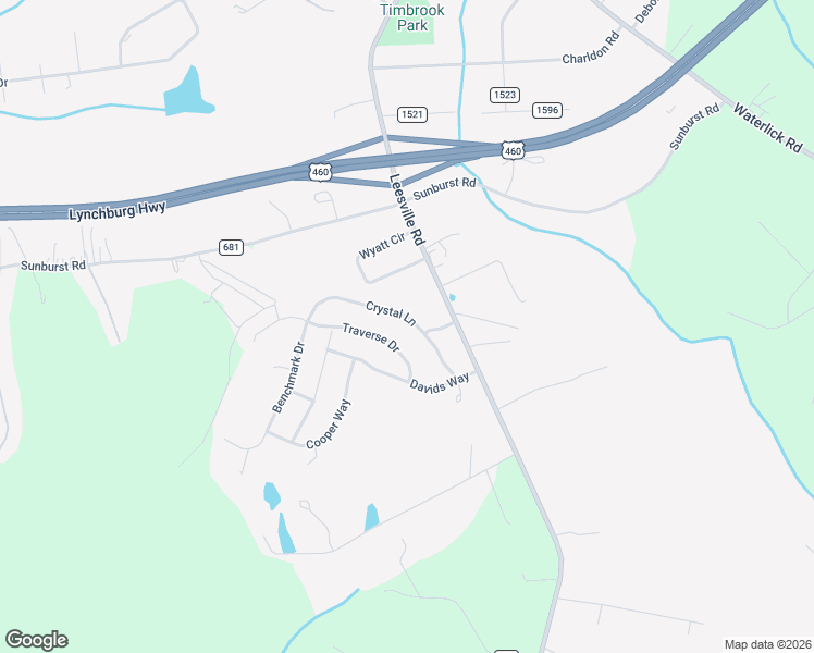 map of restaurants, bars, coffee shops, grocery stores, and more near 89 Traverse Drive in Evington