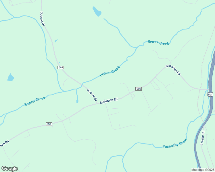 map of restaurants, bars, coffee shops, grocery stores, and more near 1063 Suburban Road in Lynchburg