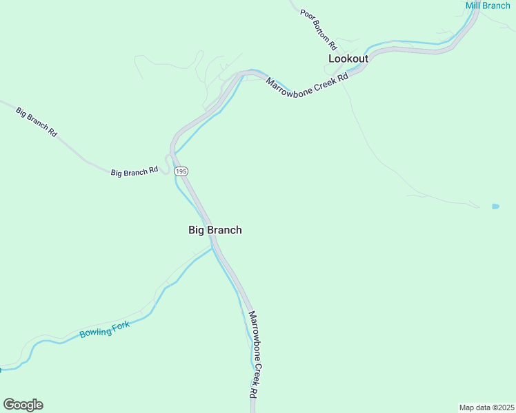 map of restaurants, bars, coffee shops, grocery stores, and more near 6946-7282 Marrowbone Creek Road in Elkhorn City