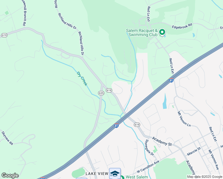 map of restaurants, bars, coffee shops, grocery stores, and more near 1365 Wildwood Road in Salem