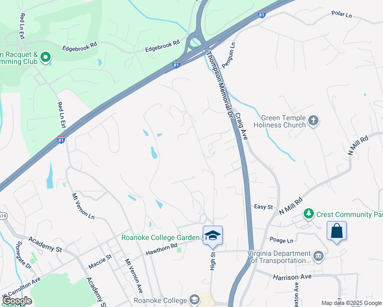 map of restaurants, bars, coffee shops, grocery stores, and more near 800 High Street in Salem