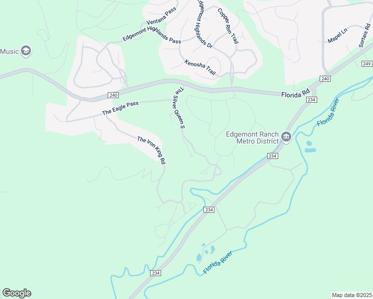 map of restaurants, bars, coffee shops, grocery stores, and more near 308 The Silver Queen South in Durango
