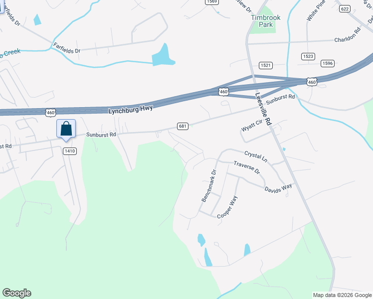 map of restaurants, bars, coffee shops, grocery stores, and more near 265 Sable Road in Evington