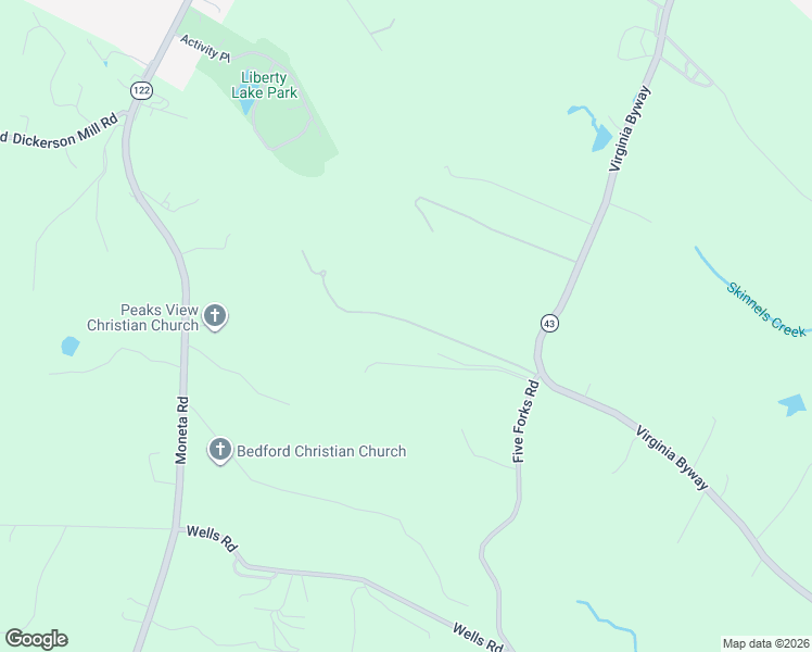 map of restaurants, bars, coffee shops, grocery stores, and more near 1009 5 Forks Rd in Bedford