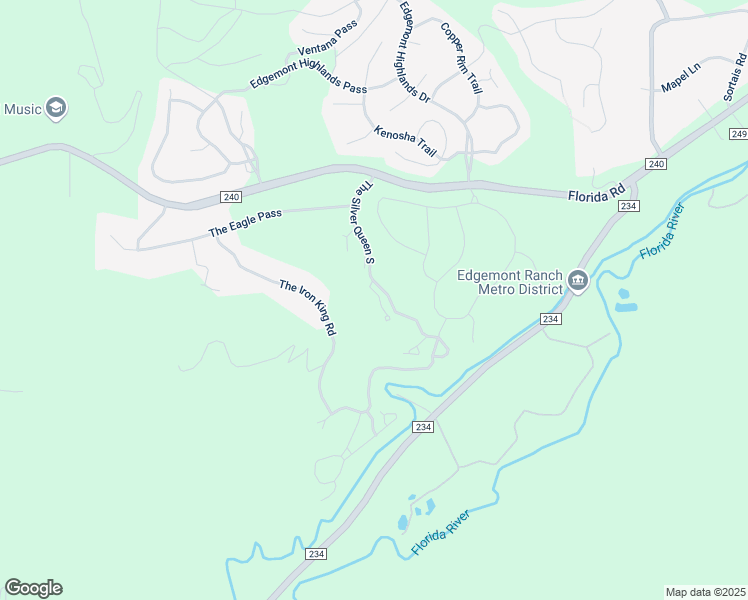 map of restaurants, bars, coffee shops, grocery stores, and more near 308 The Silver Queen South in Durango