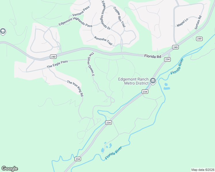 map of restaurants, bars, coffee shops, grocery stores, and more near 281 The Silver Queen South in Durango