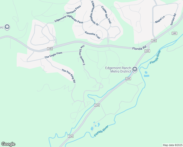 map of restaurants, bars, coffee shops, grocery stores, and more near 281 The Silver Queen South in Durango