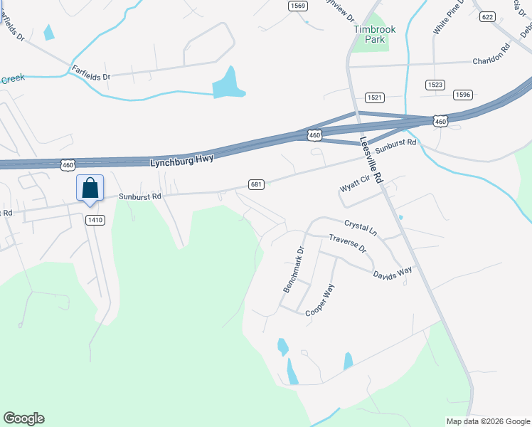 map of restaurants, bars, coffee shops, grocery stores, and more near 265 Sable Road in Evington