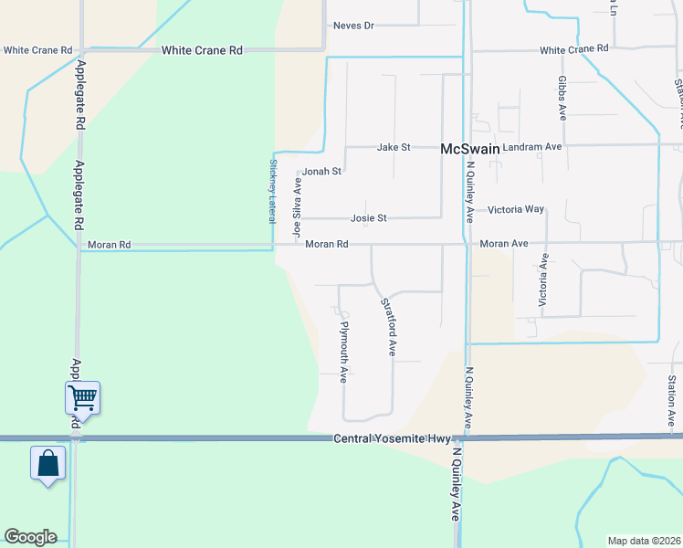 map of restaurants, bars, coffee shops, grocery stores, and more near 6318 Richmond Drive in Atwater