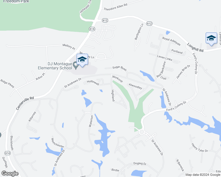 map of restaurants, bars, coffee shops, grocery stores, and more near 104 Highland in Williamsburg