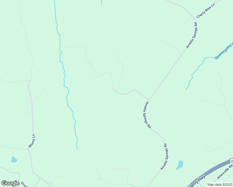 map of restaurants, bars, coffee shops, grocery stores, and more near 7120 Amelia Springs Road in Jetersville