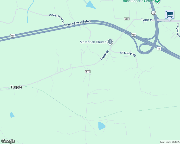 map of restaurants, bars, coffee shops, grocery stores, and more near 79 Dry Bridge Road in Farmville