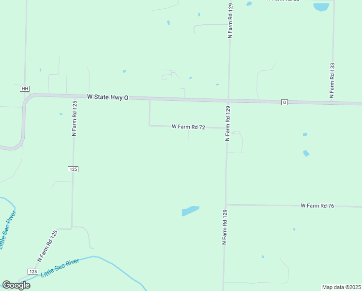 map of restaurants, bars, coffee shops, grocery stores, and more near 6127 North Farm Road 127 in Springfield