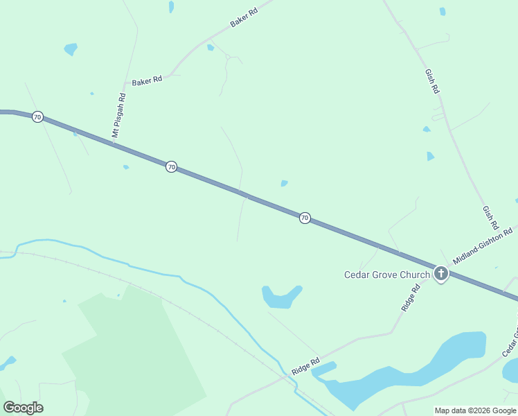map of restaurants, bars, coffee shops, grocery stores, and more near 6027-6673 Highway 70 in Bremen