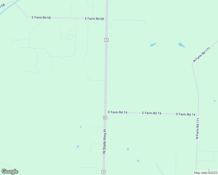 map of restaurants, bars, coffee shops, grocery stores, and more near 6270 Highway H in Springfield