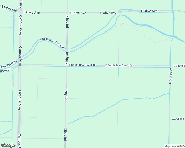 map of restaurants, bars, coffee shops, grocery stores, and more near 1430 Kibby Road in Merced