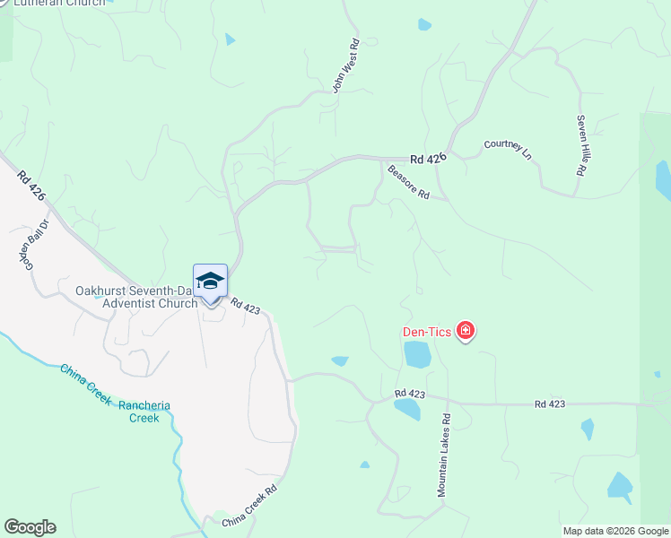 map of restaurants, bars, coffee shops, grocery stores, and more near 38601 Bon Veu Circle in Oakhurst