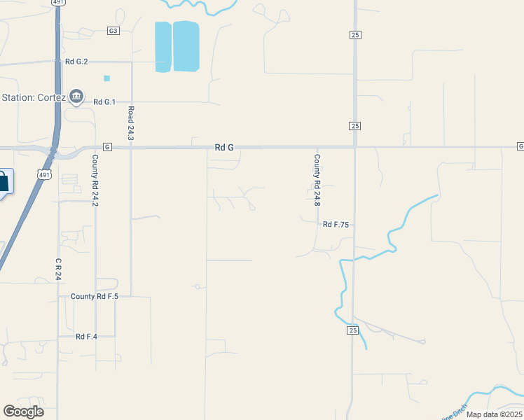 map of restaurants, bars, coffee shops, grocery stores, and more near 24640 C R D in Cortez