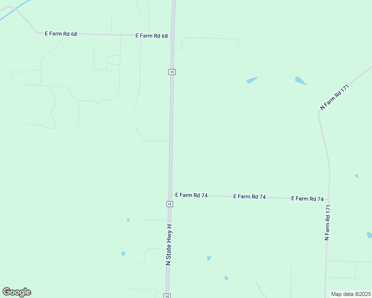 map of restaurants, bars, coffee shops, grocery stores, and more near 6270 State Highway H in Springfield